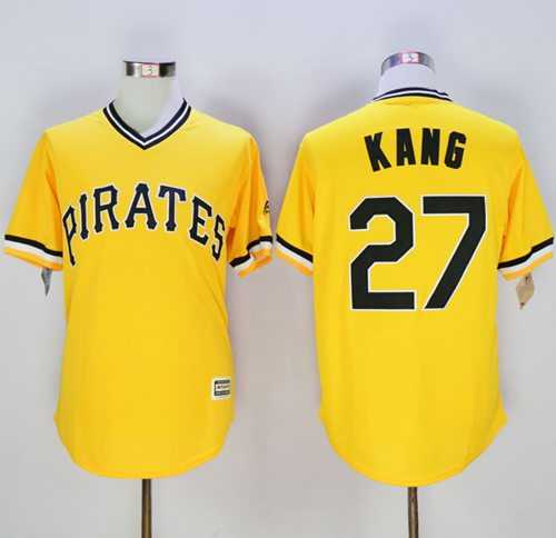 Pittsburgh Pirates #27 Jung-ho Kang Gold New Cool Base Stitched Jersey,We sell and wholesale Pittsburgh Pirates #27 Jung-ho Kang Gold New Cool Base Stitched Jersey on line form chian!
